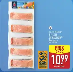 ALDI GOLDEN SEAFOOD 5 Filets de saumon offre
