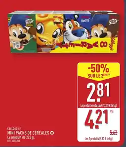 ALDI KELLOGG'S Mini packs de céréales offre