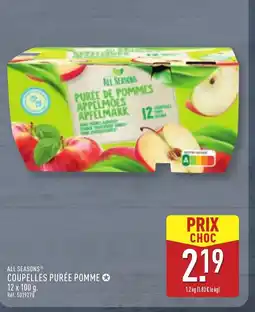 ALDI ALL SEASON Coupelles purée pomme offre