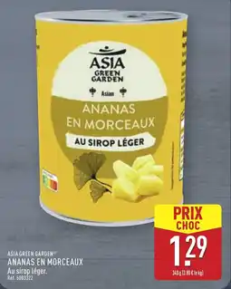ALDI ASIA GREEN GARDEN Ananas en morceaux offre