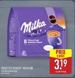 ALDI MILKA Dosettes senseo offre