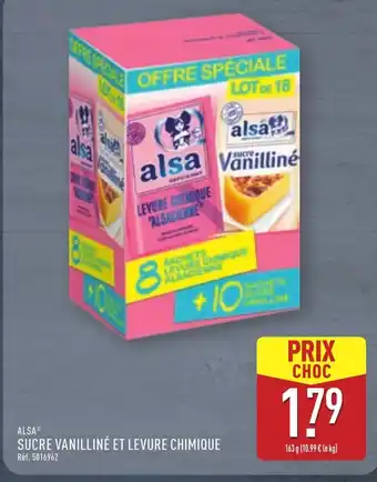 ALDI ALSA Sucre vanilliné et levure chimique offre