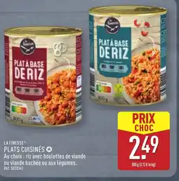 ALDI LA FINESSE Plats cuisines offre