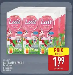 ALDI MILSANI Lait saveur fraise offre