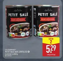 ALDI LES LÉGENDAIRES Petit sale aux lentilles offre