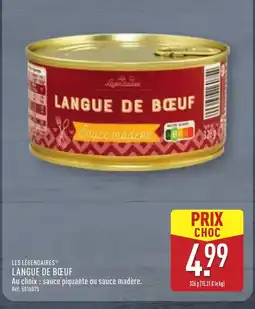 ALDI LES LÉGENDAIRES Langue de bœuf offre