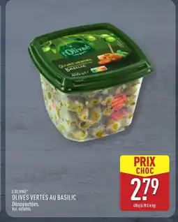ALDI L'OLIVAÉ Olives vertes au basilic offre