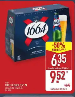ALDI 1664 Bière blonde 5,5° offre