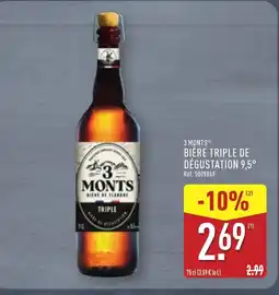 ALDI 3 MONTS Bière triple de dégustation 9,5° offre