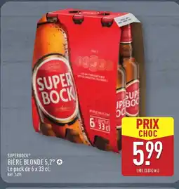 ALDI SUPERBOCK Bière blonde 5,2° offre