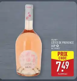 ALDI SOLINE Côtes de provence aop offre