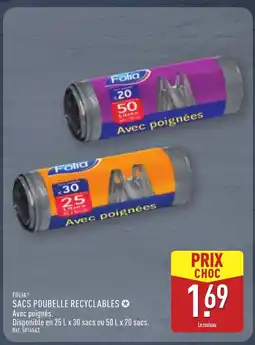 ALDI FOLIA Sacs poubelle recyclables offre