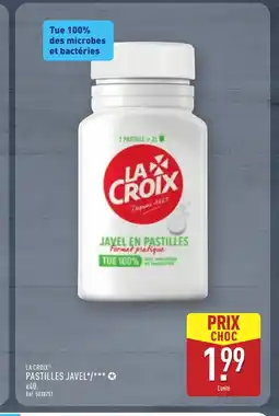 ALDI LA CROIX Pastilles javel offre