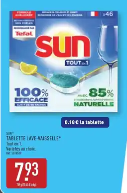 ALDI SUN Tablettes lave-vaisselle offre
