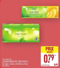 ALDI WESTMINSTER Assortiment de thés verts offre