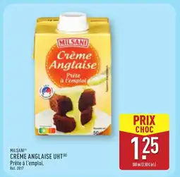 ALDI MILSANI Crème anglaise uht offre