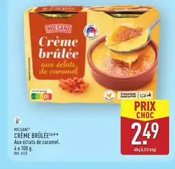 ALDI MILSANI Crème brûlée offre