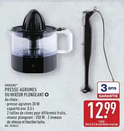 ALDI AMBIANO Presse-agrumes ou mixeur plongeant offre