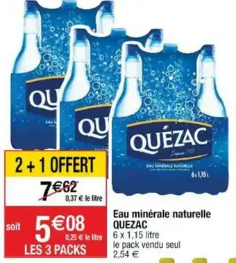 Cora x Carrefour Eau Minérale naturelle offre