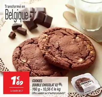 Netto Cookies double chocolat x2 offre