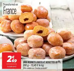 Netto Mini beignets chocolat noisettes x8 offre