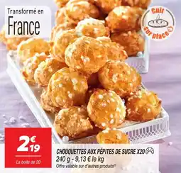 Netto Chouquettes aux pépites de sucre x20 offre