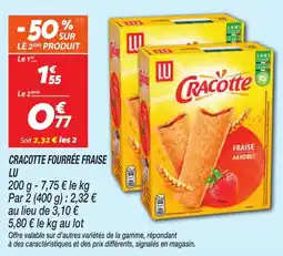 Netto Cracotte fourrée fraise lu offre