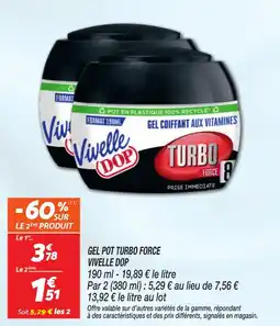 Netto Gel pot turbo force vivelle dop offre