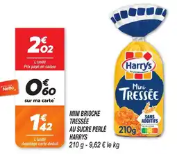 Netto Mini brioche tressée au sucre perlé harrys offre