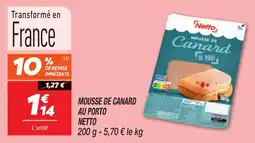 Netto Mousse de canard au porto netto offre