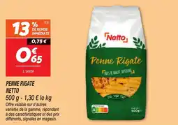 Netto Penne rigate netto offre