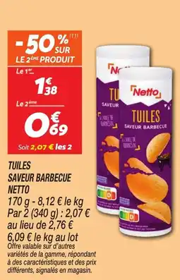 Netto Tuiles saveur barbecue netto offre