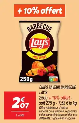 Netto Chips saveur barbecue lay's offre