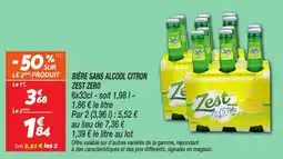 Netto Bière sans alcool citron zest zero offre