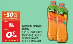 Netto Boisson au the pêche fuzetea offre