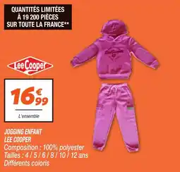 Netto Jogging enfant lee cooper offre