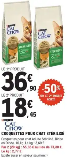 E.Leclerc Brico CAT CHOW Croquettes pour chat stérilisé offre