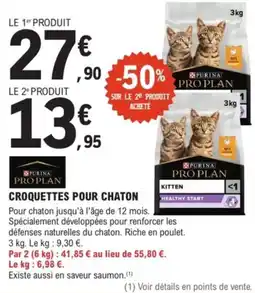 E.Leclerc Brico PURINA PRO PLAN Croquettes pour chaton offre