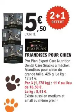 E.Leclerc Brico PURINA PRO PLAN Friandises pour chien offre