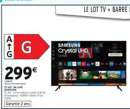 Intermarché Hyper TV 43 4K UHD SAMSUNG offre