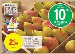 Intermarché Poire Qtee offre