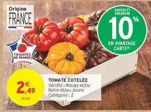 Intermarché Tomate cotelee offre