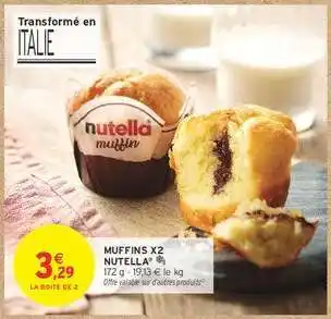 Intermarché NUTELLA Muffins x2 offre