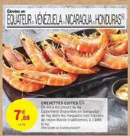 Intermarché CREVETTES CUITES offre
