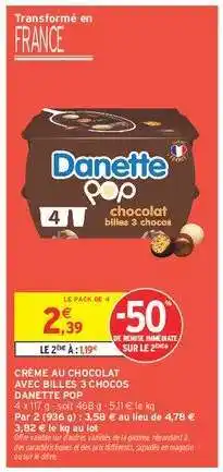 Intermarché Danette Pop offre
