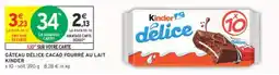 Intermarché GÂTEAU DÉLICE CACAO FOURRÉ AU LAIT KINDER offre
