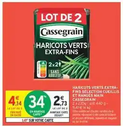 Intermarché Haricots verts extra fins offre