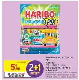 Intermarché BONBONS BACK TO COOL PIK offre