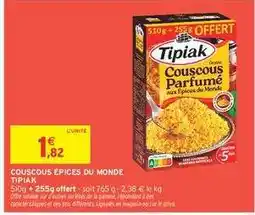 Intermarché COUSCOUS ÉPICES DU MONDE TIPIAK offre