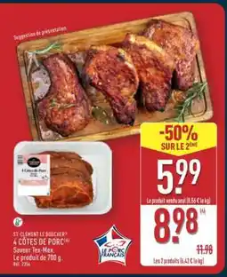 ALDI 4 CÔTES DE PORC offre